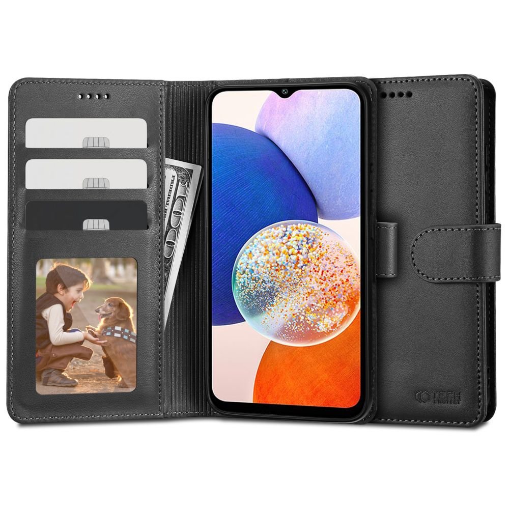 Tech - Protect Samsung Galaxy A14 5G Θήκη Πορτοφόλι Stand από Δερματίνη - Black