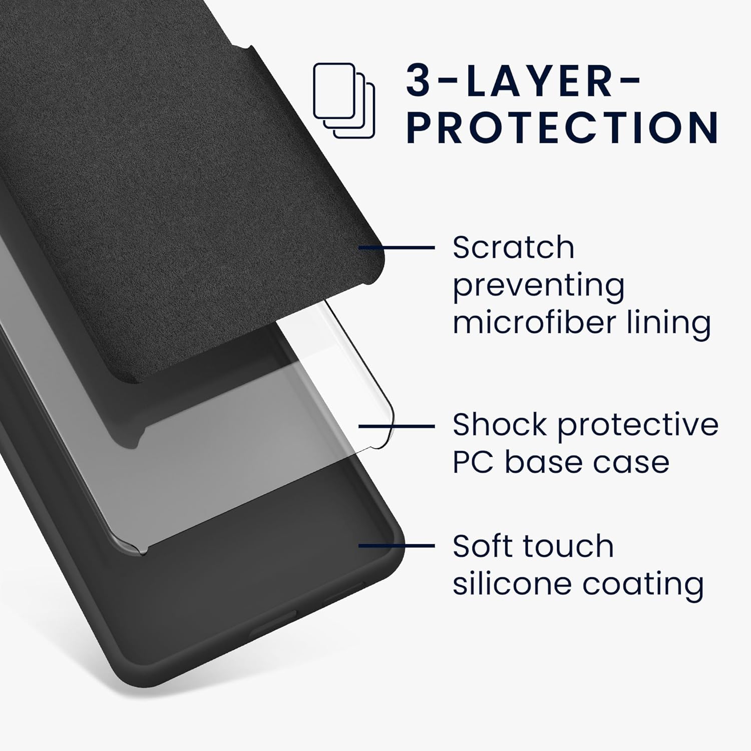 KW Samsung Galaxy A55 5G Θήκη Σιλικόνης Rubberized TPU - Dark Grey