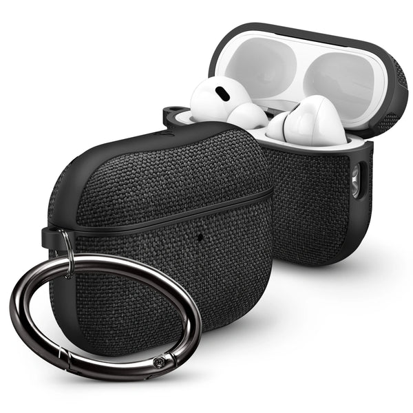 Spigen AirPods Pro 3 Θήκη από Σιλικόνη και Ύφασμα - Urban Fit - Black