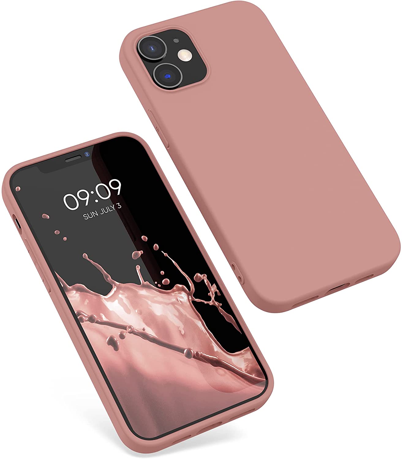 KW iPhone 12 / iPhone 12 Pro Θήκη Σιλικόνης TPU - Rose Tan - 53938.193