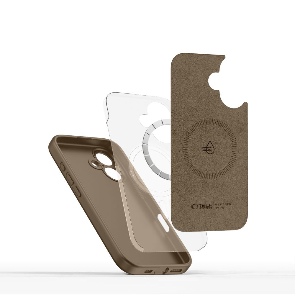 Tech - Protect iPhone 16 Liquid Silicone - MagSafe Θήκη Σιλικόνης TPU - Chocolate Brown