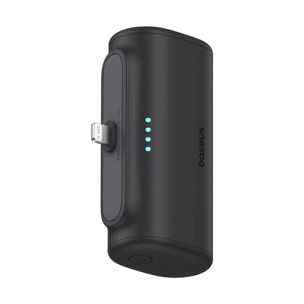 Baseus Compact Series Lightning - PowerBank 5000mAh 20W με Καλώδιο Type - C to Type - C - Black - P10068307113 - 00