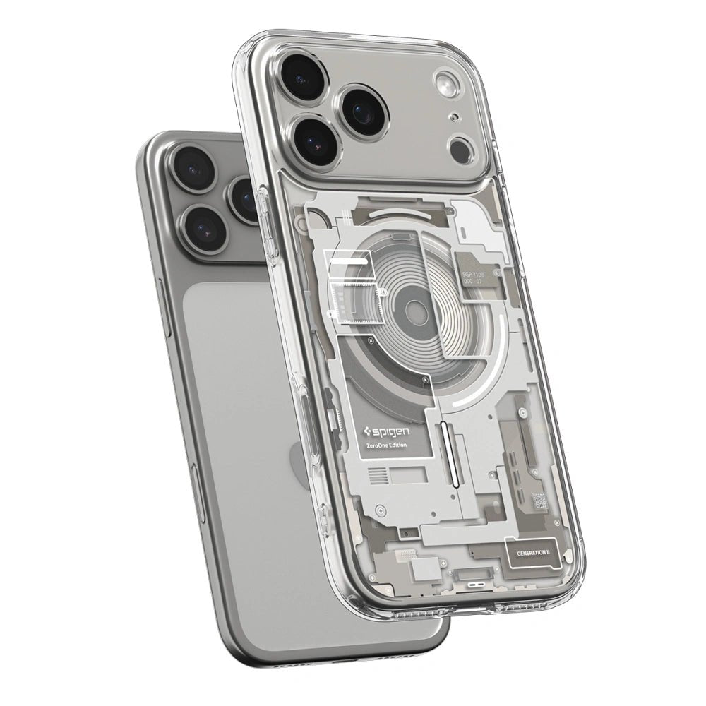 Spigen iPhone 17 Pro Max - Ultra Hybrid Mag - Σκληρή Θήκη με Πλαίσιο Σιλικόνης Και MagSafe - Zero One Natural Titanium