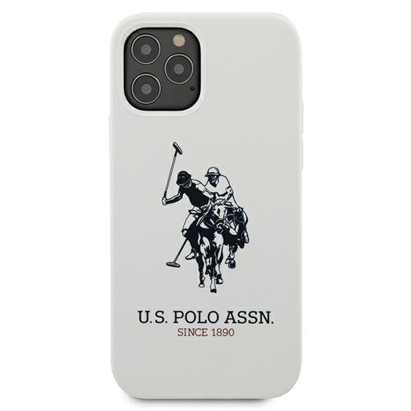 US Polo iPhone 12 Pro Max Silicone Collection Θήκη Σιλικόνης - White - USHCP12LSLHRWH