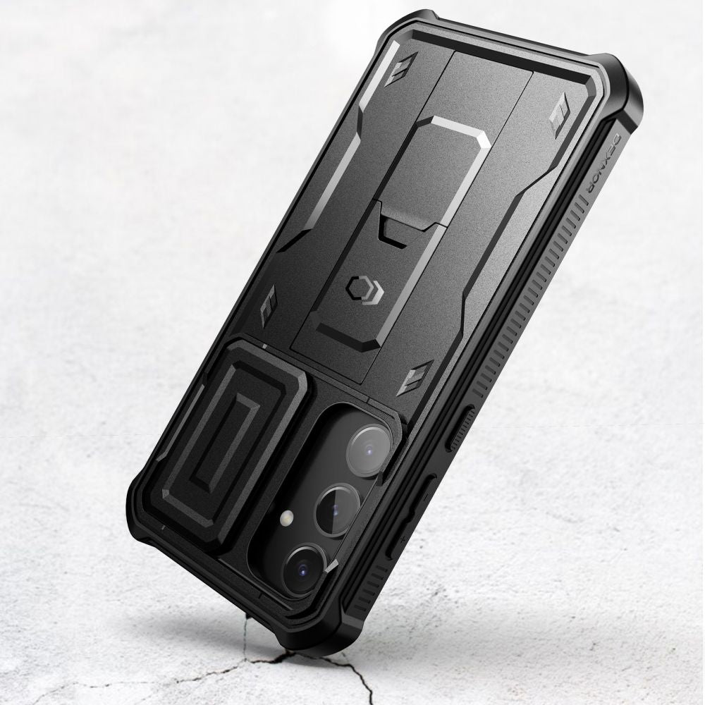 Tech - Protect Samsung Galaxy S24+ Kevlar Cam+ Θήκη 360 Full Body με Προστασία για την Οθόνη και την Κάμερα και Stand - Black