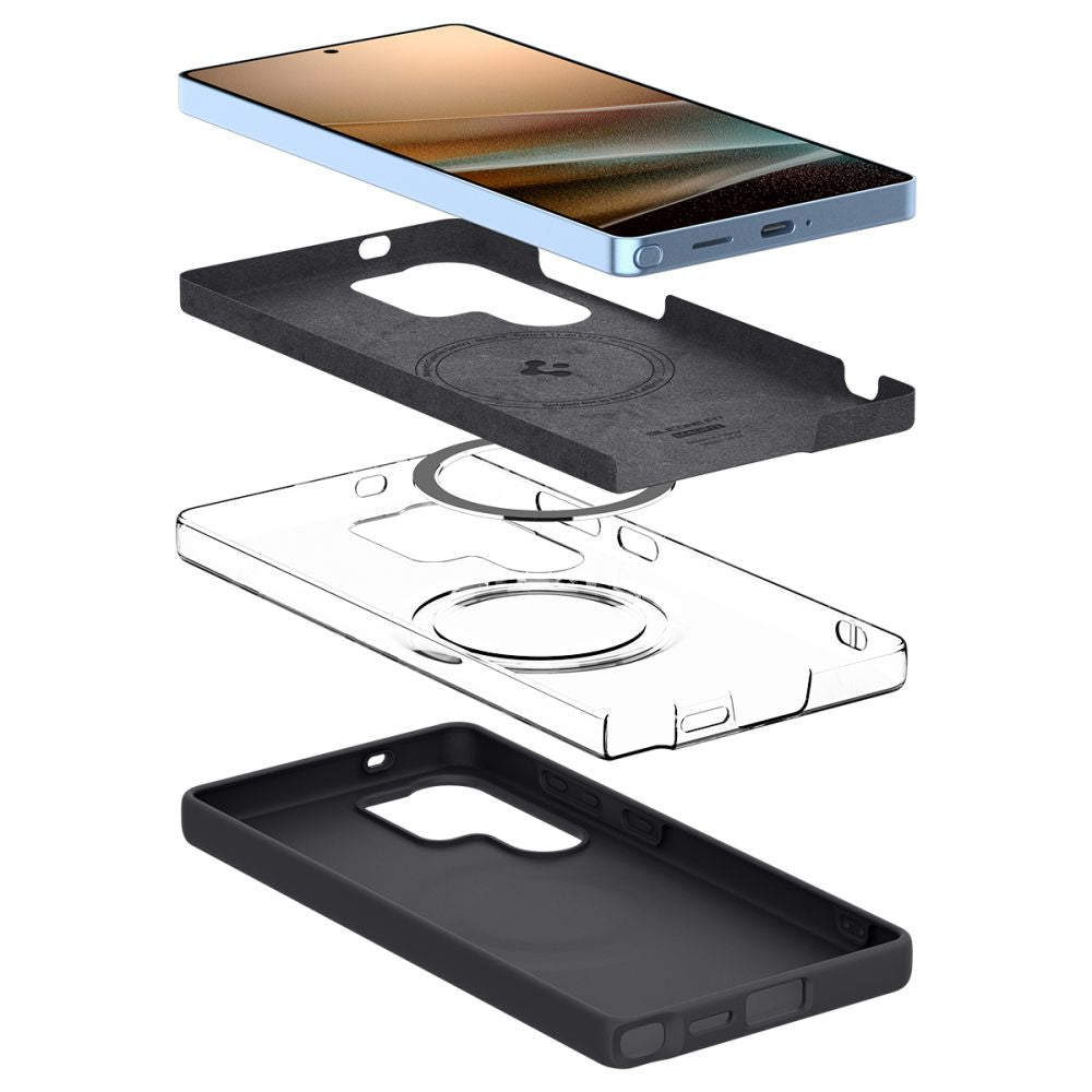 Spigen Samsung Galaxy S25 Ultra - Silicone Fit Mag Θήκη Σιλικόνης με MagSafe - Black