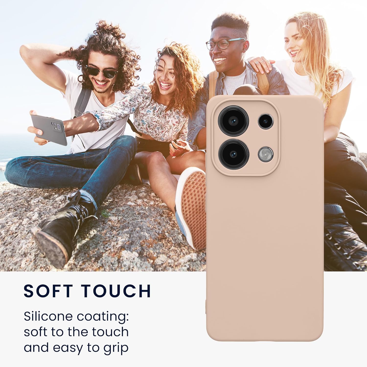 KW Xiaomi Redmi Note 13 4G Θήκη Σιλικόνης TPU - Coconut Swirl