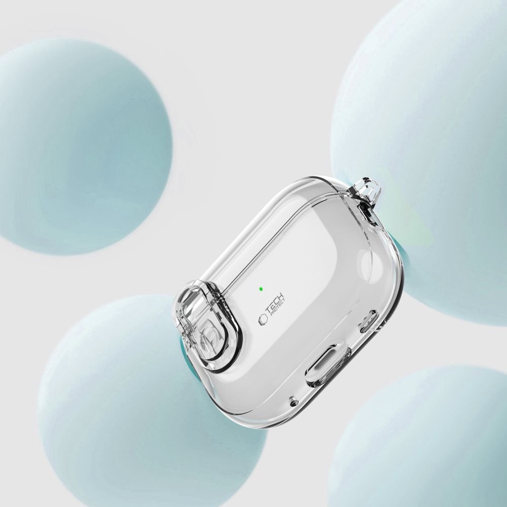 Tech - Protect AirPods Pro 1 / 2 Θήκη από Σκληρό Πλαστικό - Slim Hook - Διάφανη