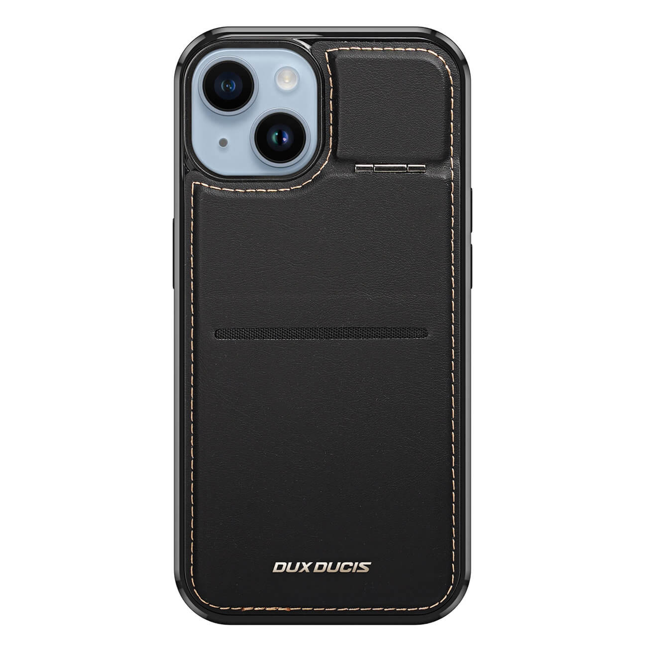 Dux Ducis iPhone 15 Plus Rafi Mag Anti - RFID 3in1 Θήκη με Υποδοχή για Κάρτες / Stand και MagSafe - Black