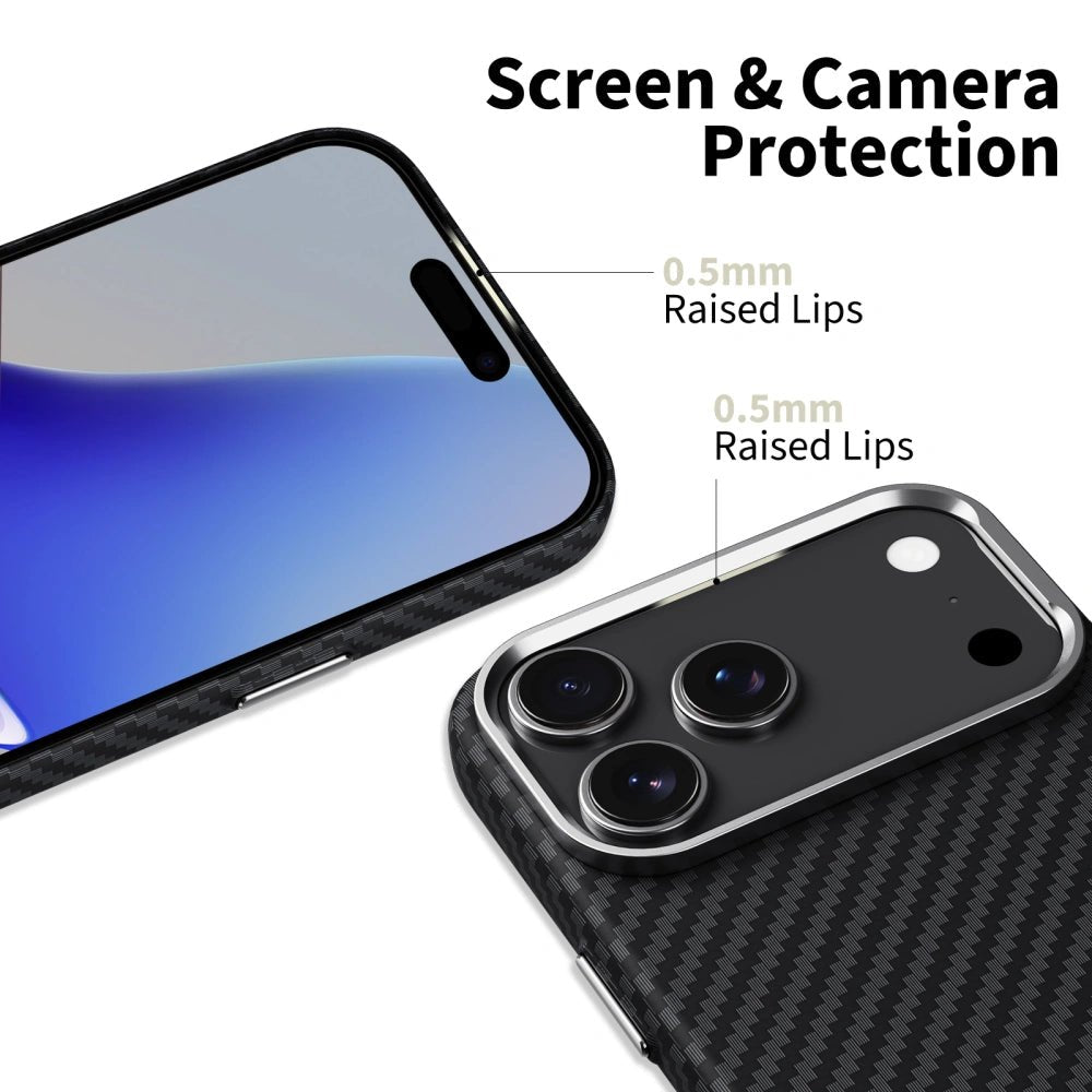Tech - Protect iPhone 17 Pro - Ion Carbon MagSafe - Σκληρή Θήκη με MagSafe - Black / Silver