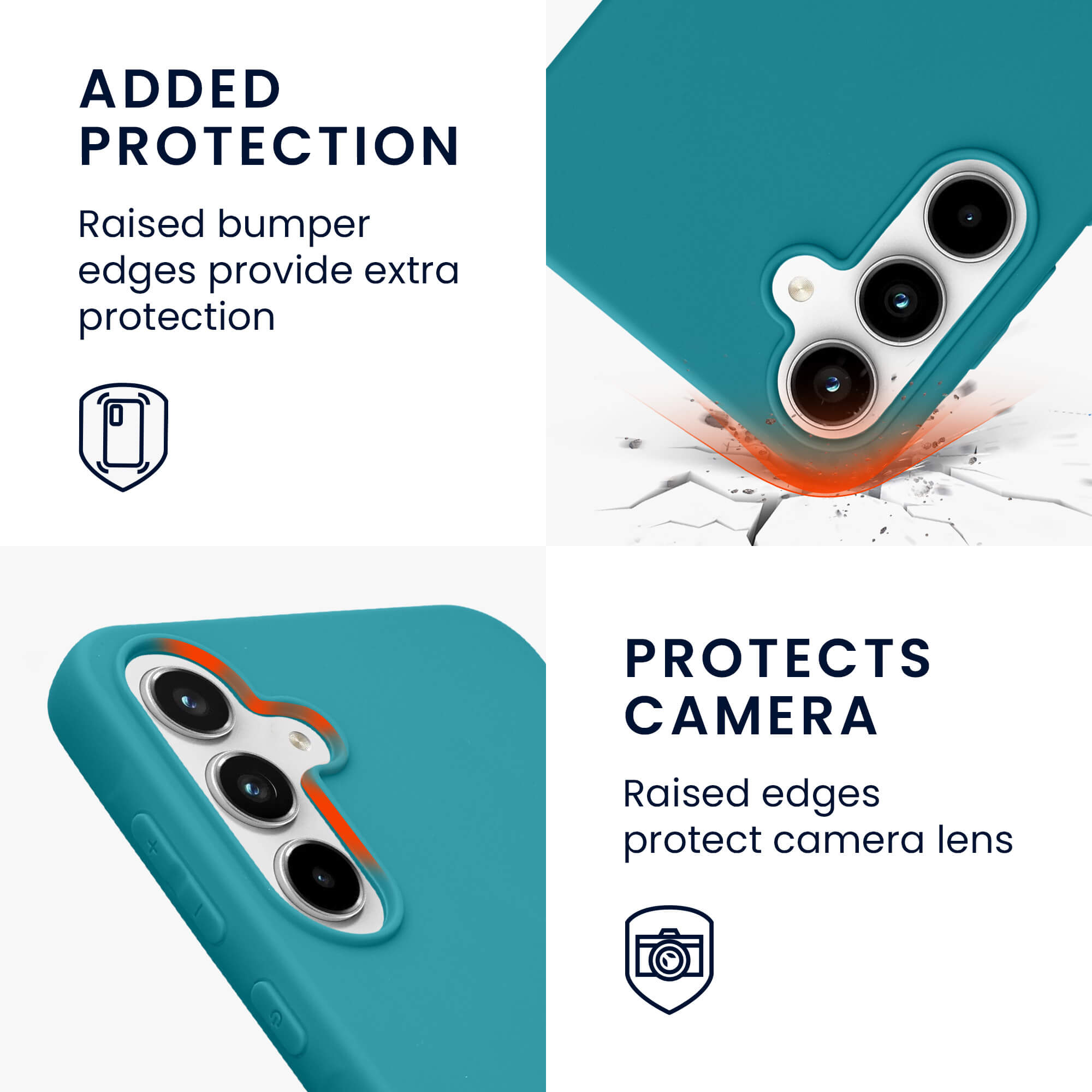 KW Samsung Galaxy A55 5G Λεπτή Θήκη Σιλικόνης TPU - Petrol