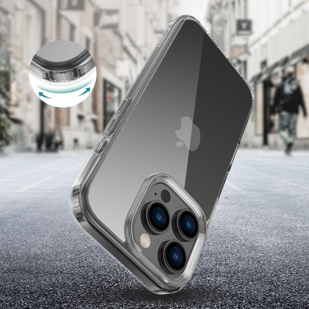 Tech - Protect Xiaomi 14T Pro Flexair Hybrid Σκληρή Θήκη με Πλαίσιο Σιλικόνης - Διάφανη