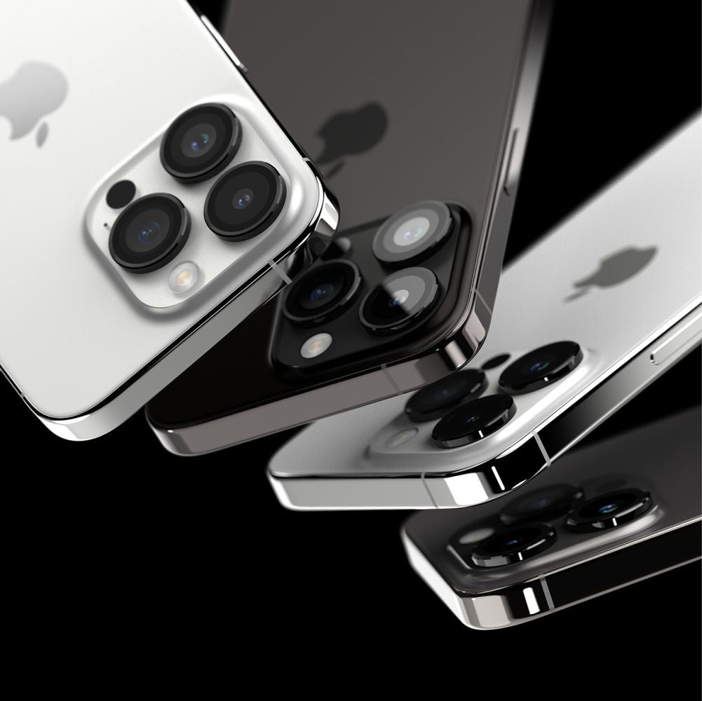 Ringke iPhone 15 Pro Lens Frame Glass Αντιχαρακτικό Γυαλί για την Κάμερα - Black