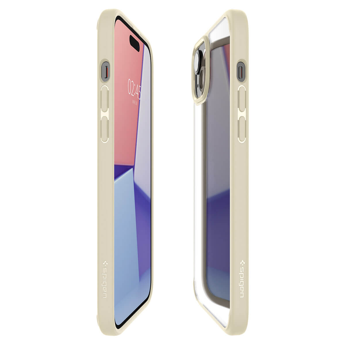 Spigen iPhone 15 Plus Ultra Hybrid Σκληρή Θήκη με Πλαίσιο Σιλικόνης - Mute Beige