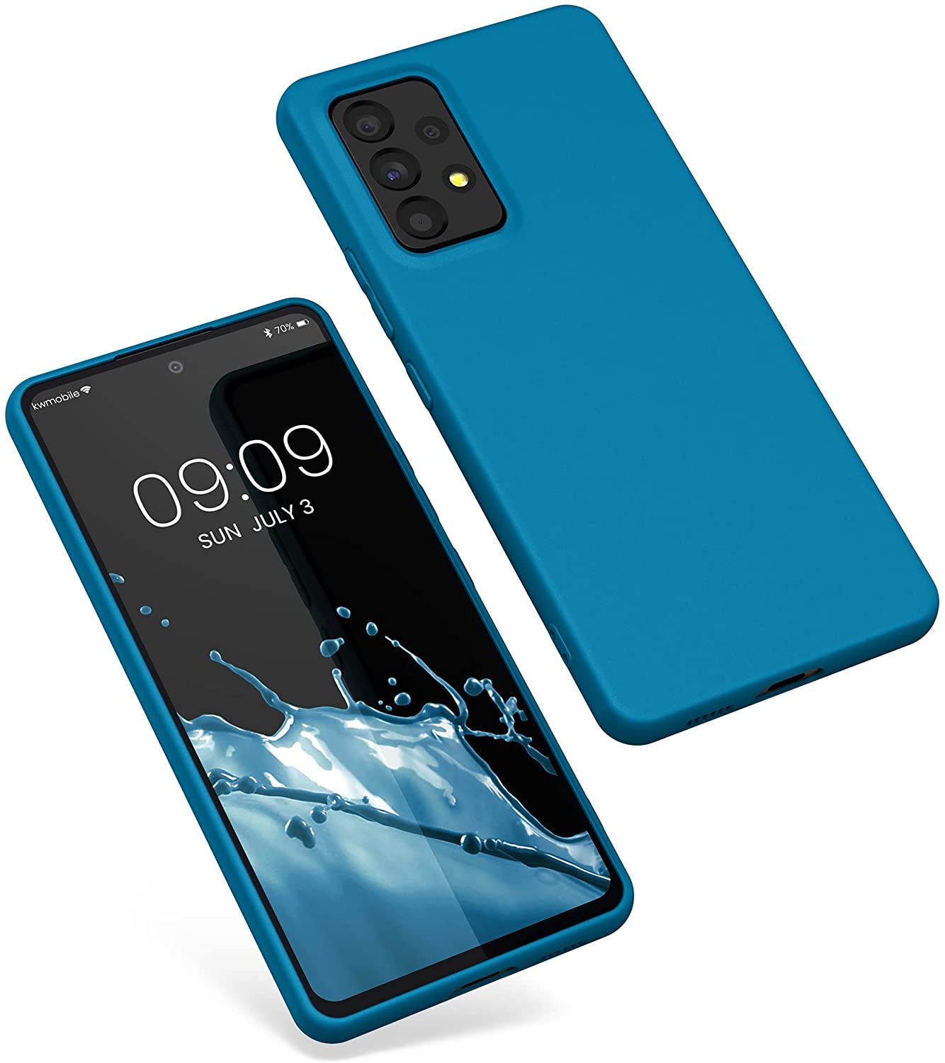 KW Samsung Galaxy A53 5G Θήκη Σιλικόνης TPU - Caribbean Blue - 57808.224