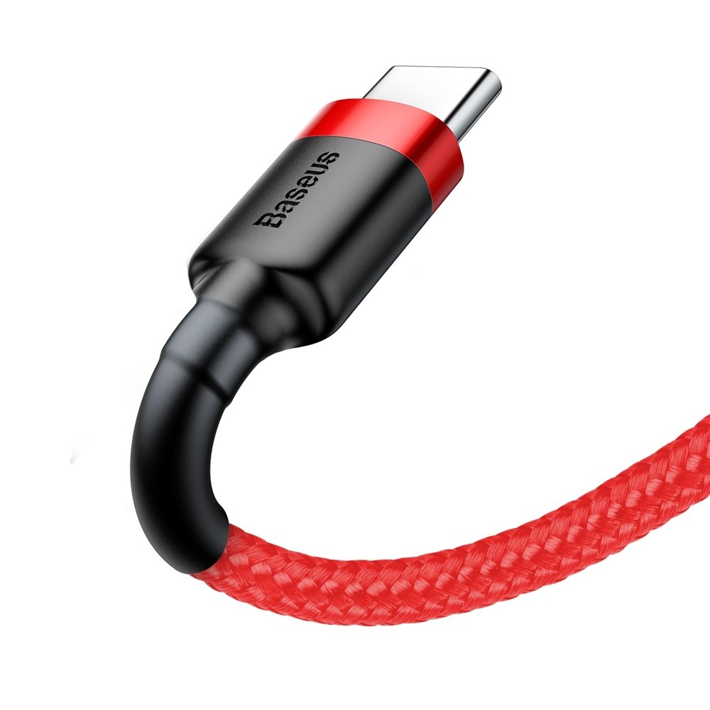 Baseus Cafule Cable Type - C 2A - Καλώδιο Δεδομένων και Φόρτισης Type - C 3M - Red - CATKLF - U09