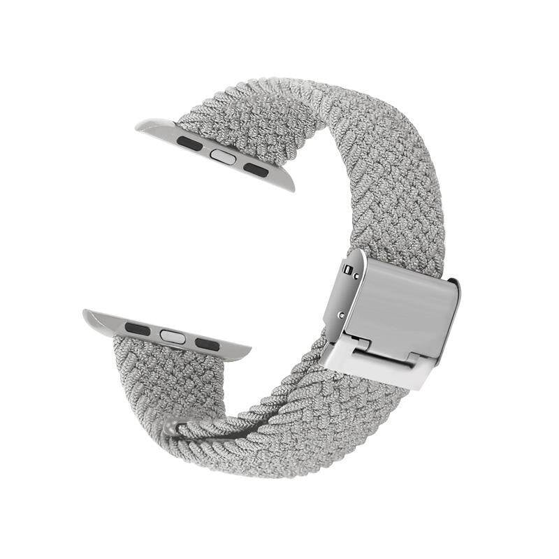 Crong Λουράκι Apple Watch 4/5/6/7/8/9/10/11 - SE (1/2/3) - Ultra (1/2/3) - 42/44/45/49mm Wave Band - Light Grey