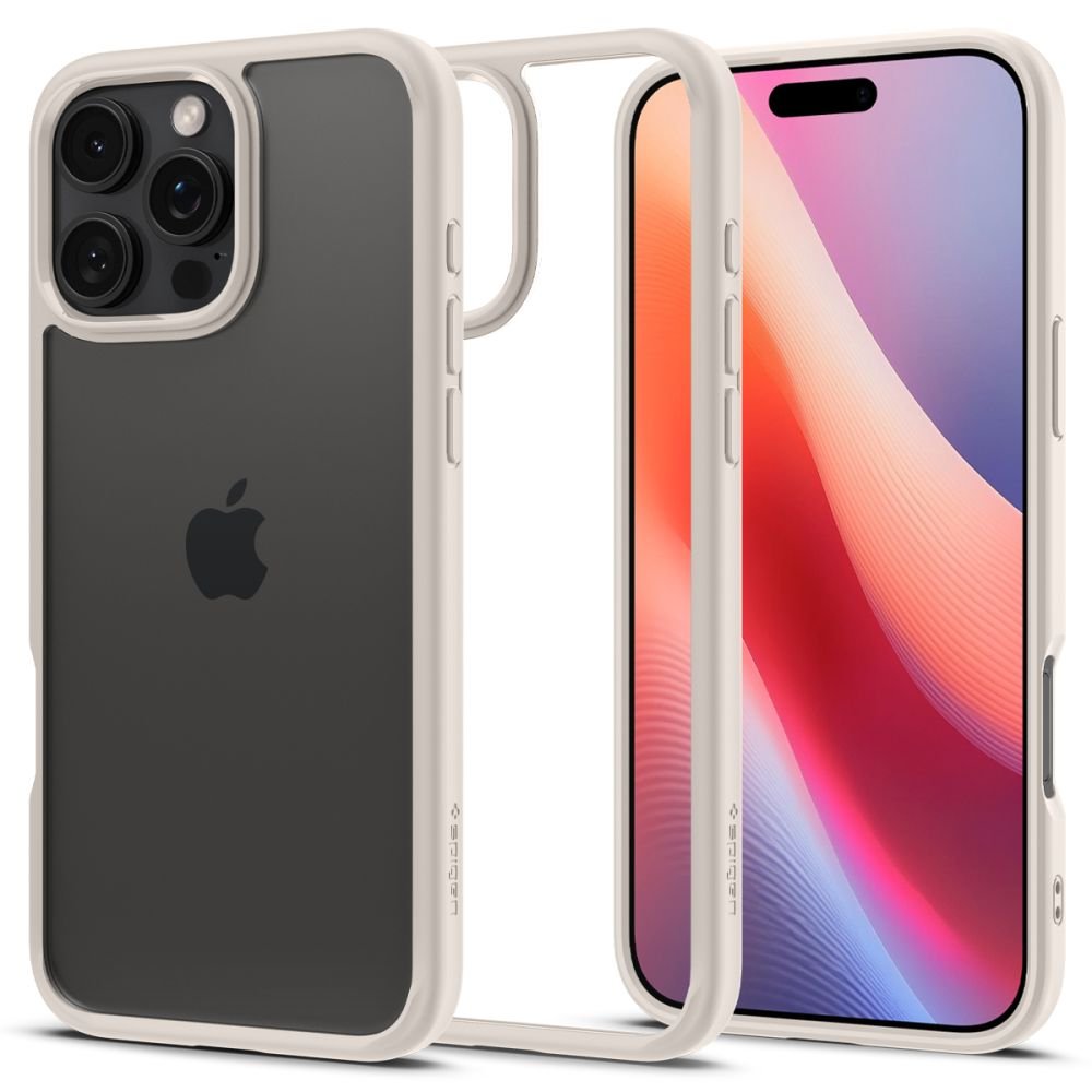 Spigen iPhone 16 Pro Max Ultra Hybrid Σκληρή Θήκη με Πλαίσιο Σιλικόνης - Natural Titanium