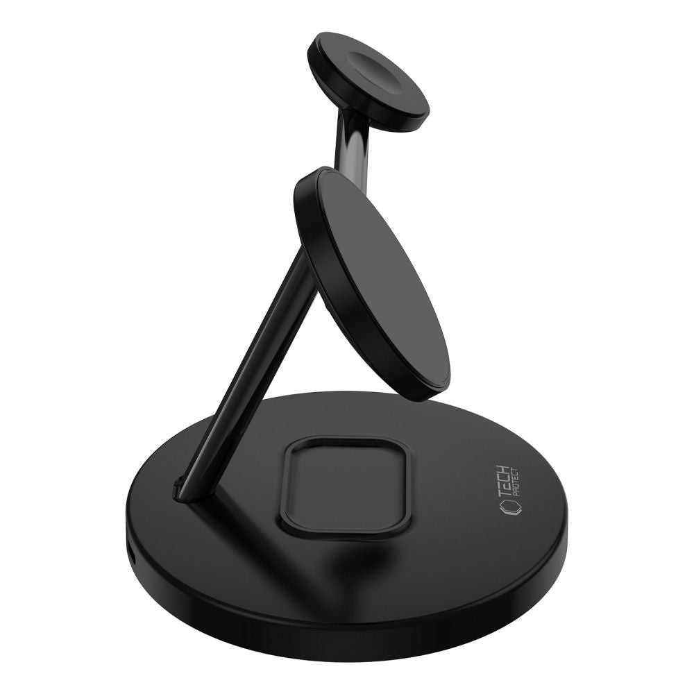 Tech - Protect A35 3in1 Ασύρματος Μαγνητικός Φορτιστής MagSafe 15W - Black