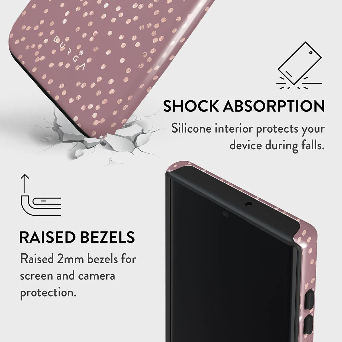 Burga Samsung Galaxy S22 Ultra Fashion Tough Σκληρή Θήκη - Hot Cocoa