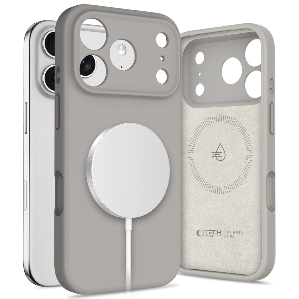 Tech - Protect iPhone 17 Pro Silicone MagSafe Θήκη Σιλικόνης - Stone Grey