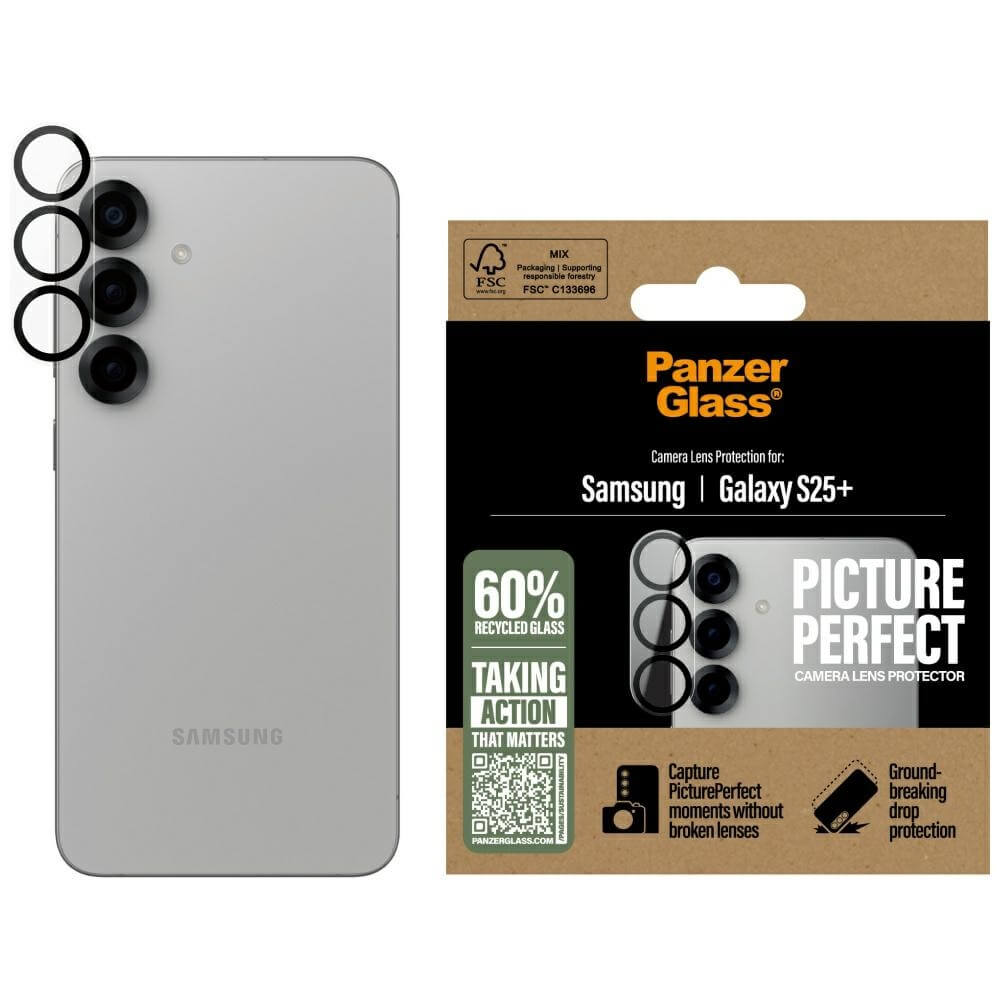 PanzerGlass Samsung Galaxy S25 Plus Picture Perfect Αντιχαρακτικό Γυαλί για την Κάμερα - Διάφανο