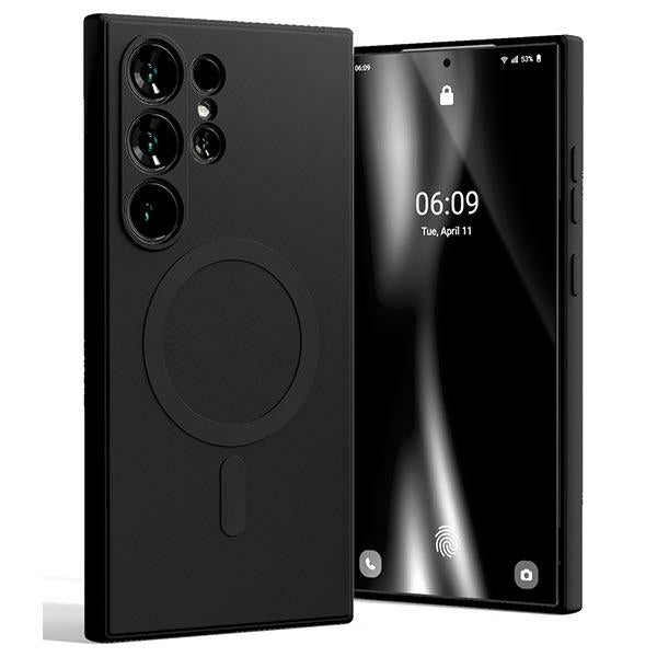 Mercury Samsung Galaxy S24 Ultra Semi - Silicone Magsafe Θήκη Σιλικόνης TPU - Black