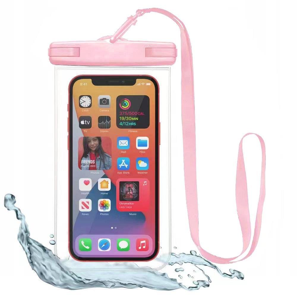 Tech - Protect Universal Αδιάβροχη Θήκη για Smartphones 6.9'' - Clear / Pink