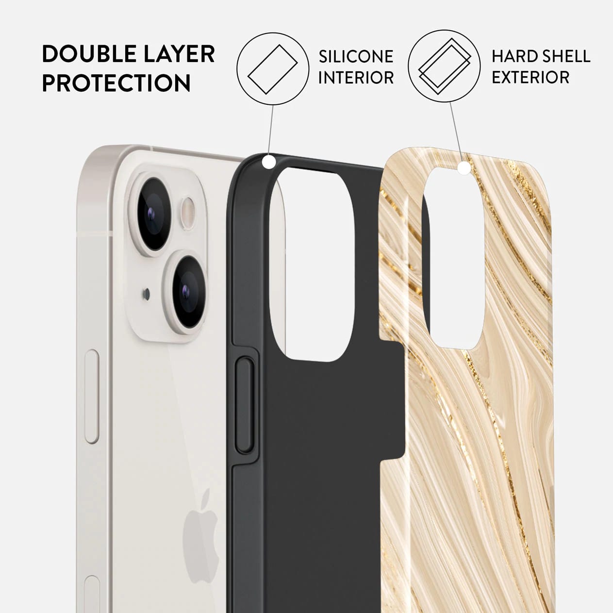 Burga iPhone 13 Fashion Tough Σκληρή Θήκη - Full Glam