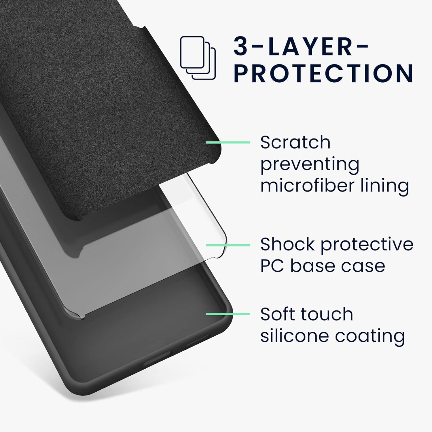KW iPhone 16 Pro Max Θήκη Σιλικόνης Rubberized TPU - Matte Petrol