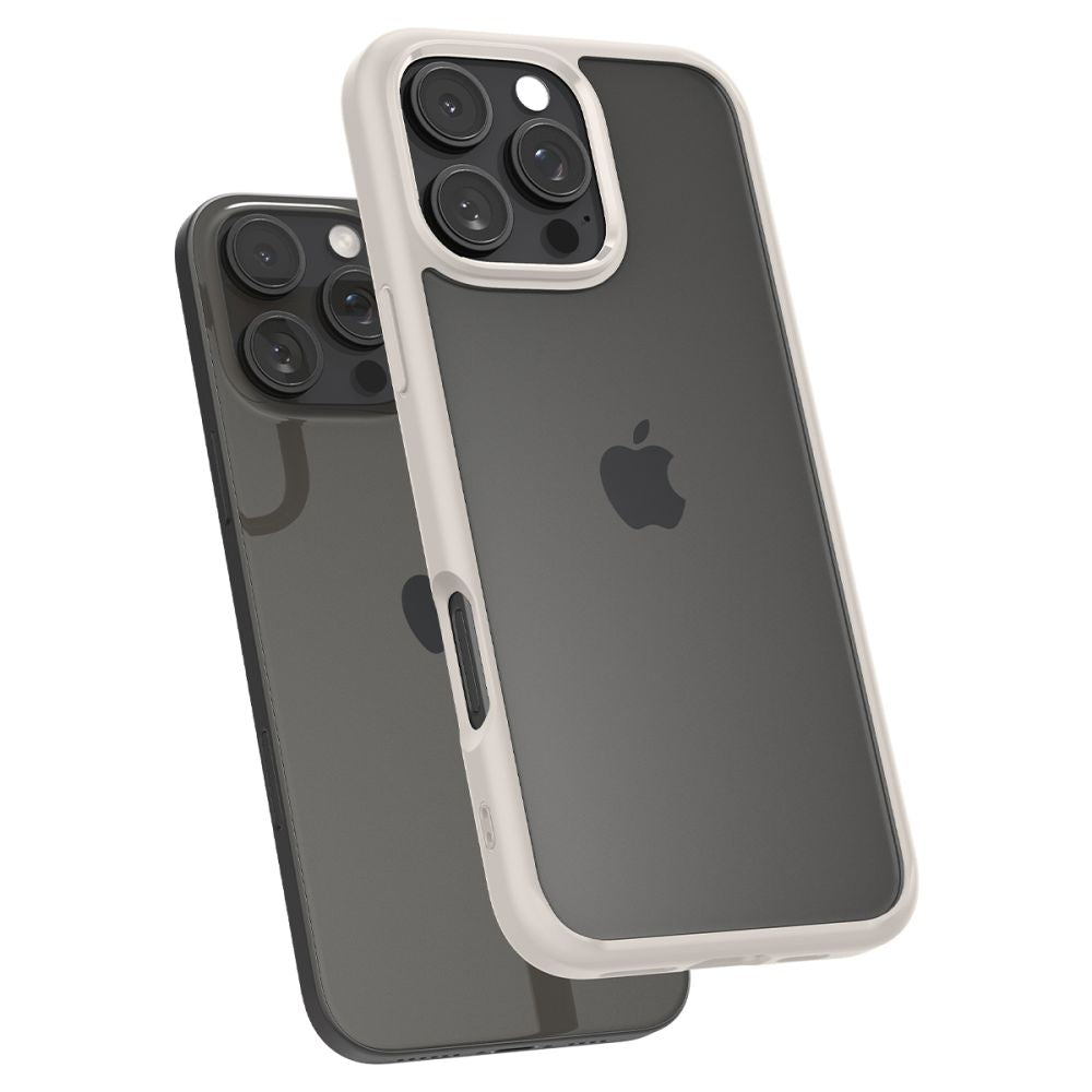 Spigen iPhone 16 Pro Max Ultra Hybrid Σκληρή Θήκη με Πλαίσιο Σιλικόνης - Natural Titanium