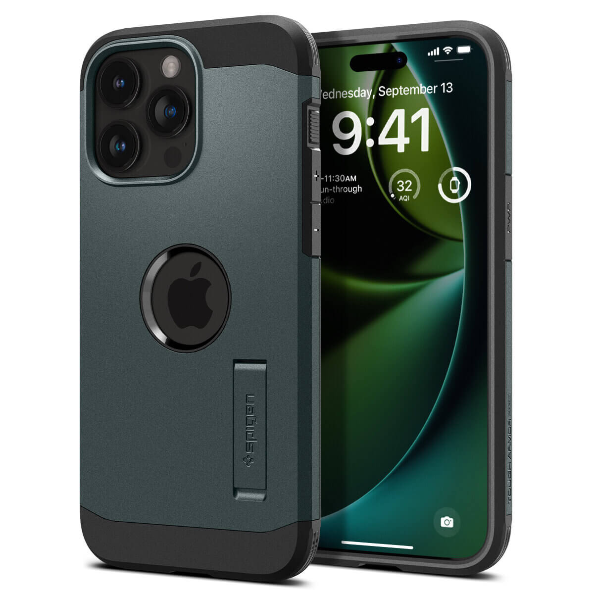 Spigen iPhone 15 Pro Max Tough Armor Mag Σκληρή Θήκη με MagSafe - Abyss Green