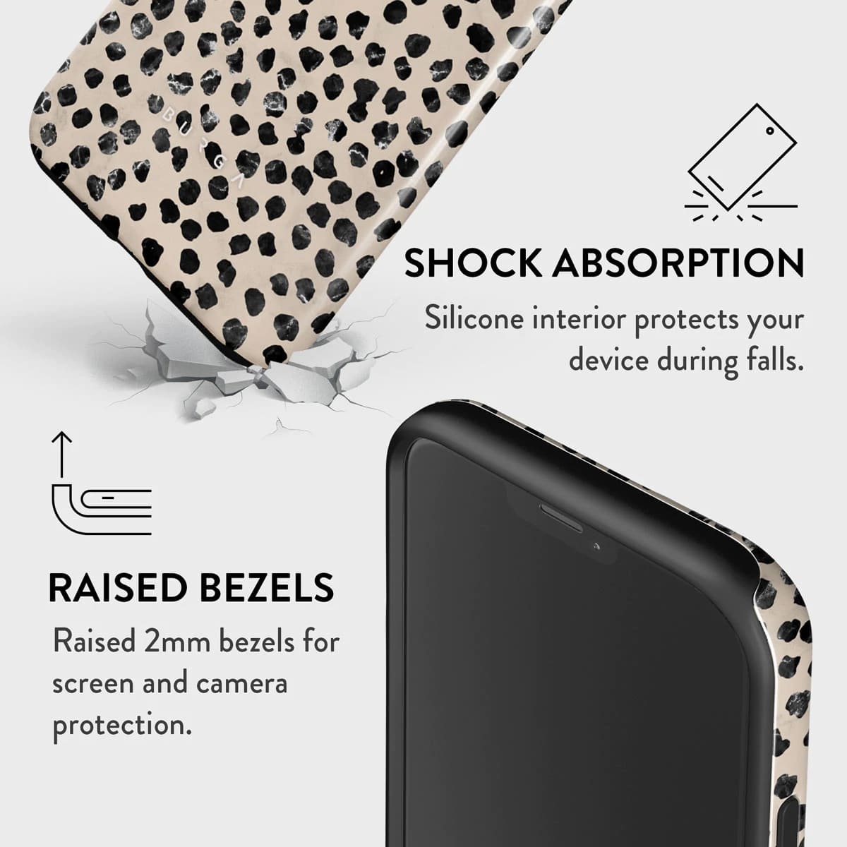 Burga iPhone 12 Pro Max Fashion Tough Σκληρή Θήκη - Almond Latte