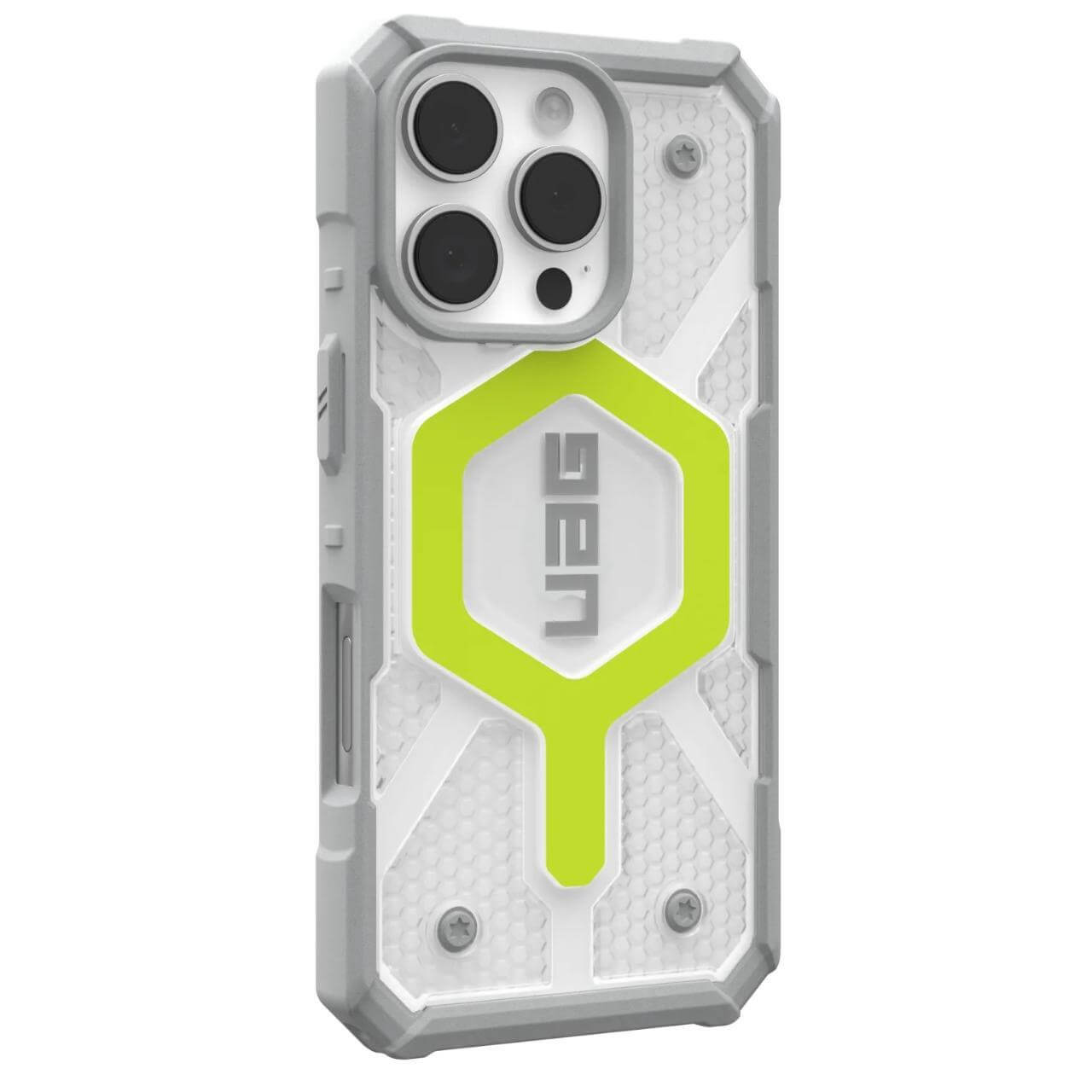 UAG iPhone 16 Pro Max Pathfinder Clear MagSafe Σκληρή Θήκη με MagSafe - Active Neon