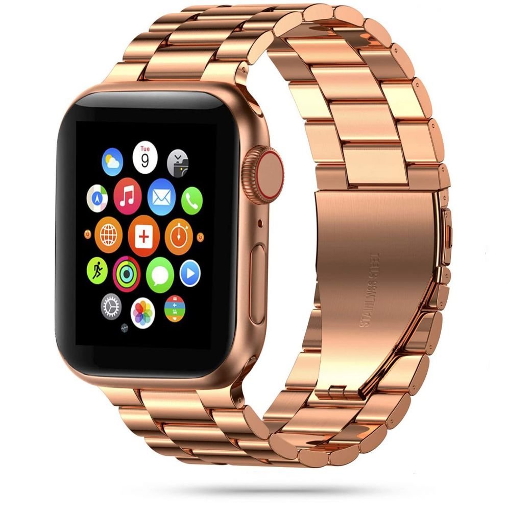 Tech - Protect Λουράκι Apple Watch 4/5/6/7/8/9/10/11 - SE (1/2/3) - ULTRA (1/2/3) - 44/45/46/49mm Stainless από Ανοξείδωτο Ατσάλι - Rose Gold