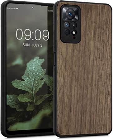 KW Xiaomi Redmi Note 11 Pro / Note 11 Pro 5G Θήκη από Φυσικό Ξύλο - Dark Brown - 57377.18