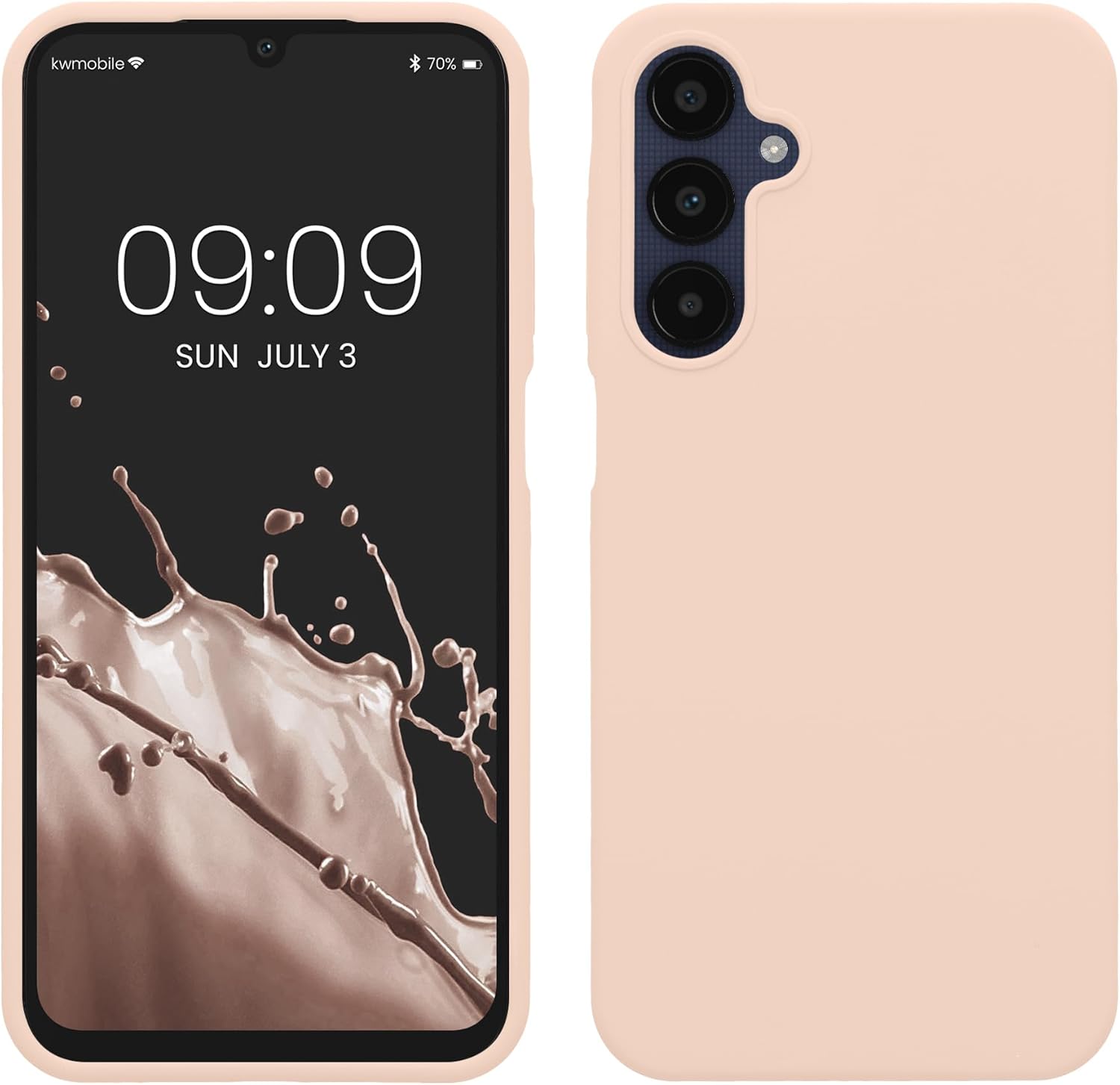 KW Samsung Galaxy A25 5G Θήκη Σιλικόνης Rubberized TPU - Coconut Swirl