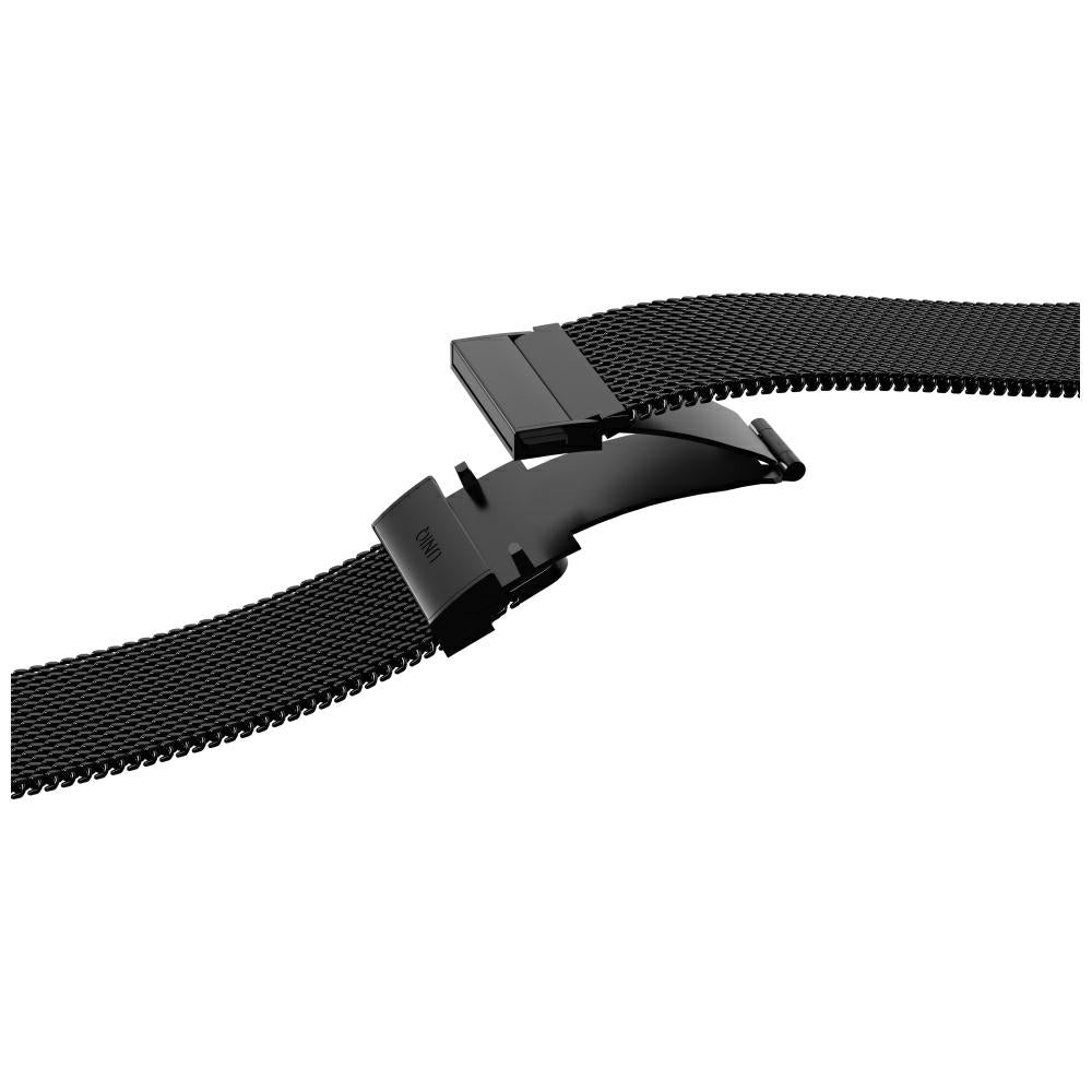 Uniq Λουράκι Apple Watch 7/8/9/10/11/12 - SE (1/2/3) – 40/41/42mm από Ανοξείδωτο Ατσάλι - Dante Pro - Graphite Black