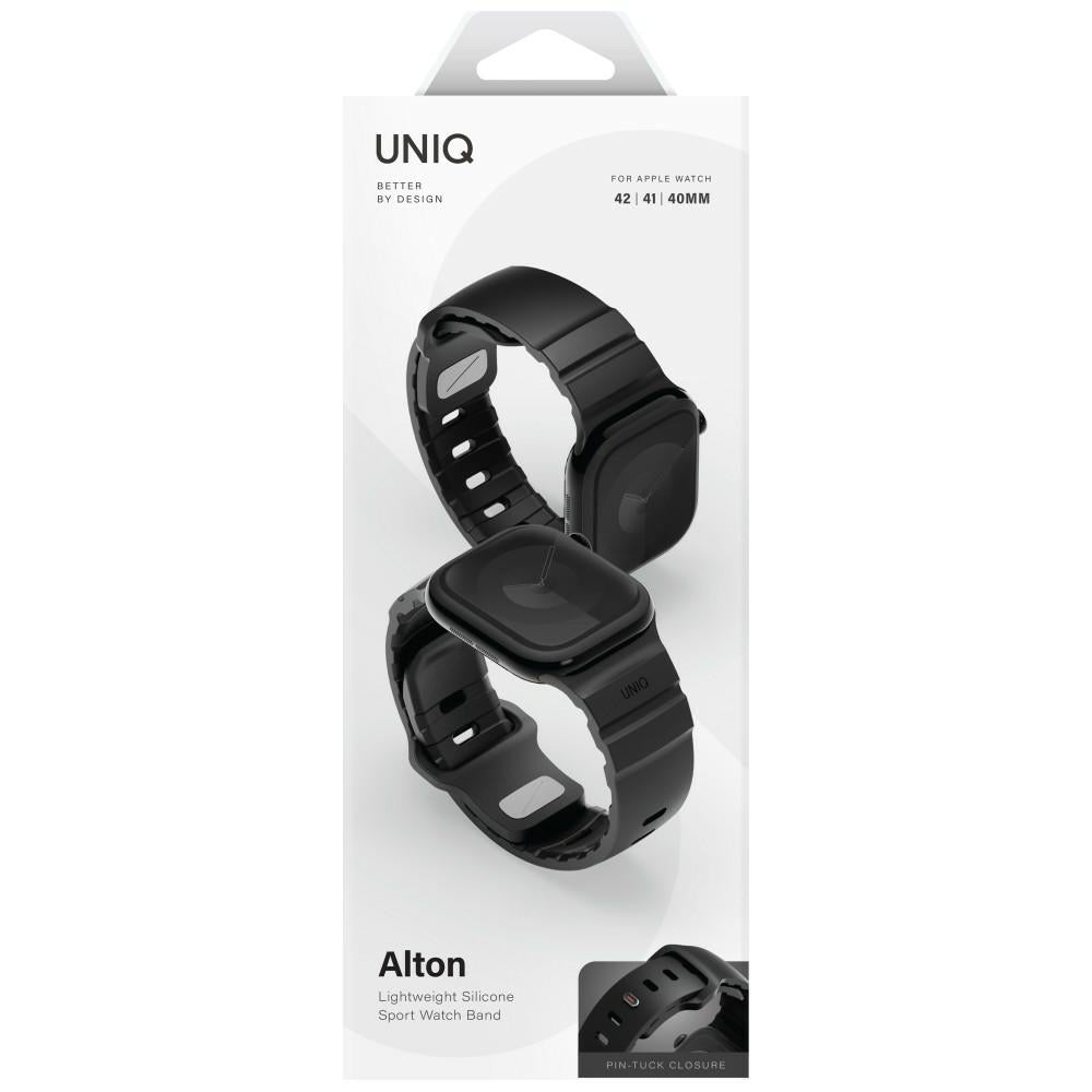 Uniq Λουράκι Apple Watch 8/9/10/11/12 - SE (1/2/3) - 40/41/42mm Σιλικόνης - Alton - Black