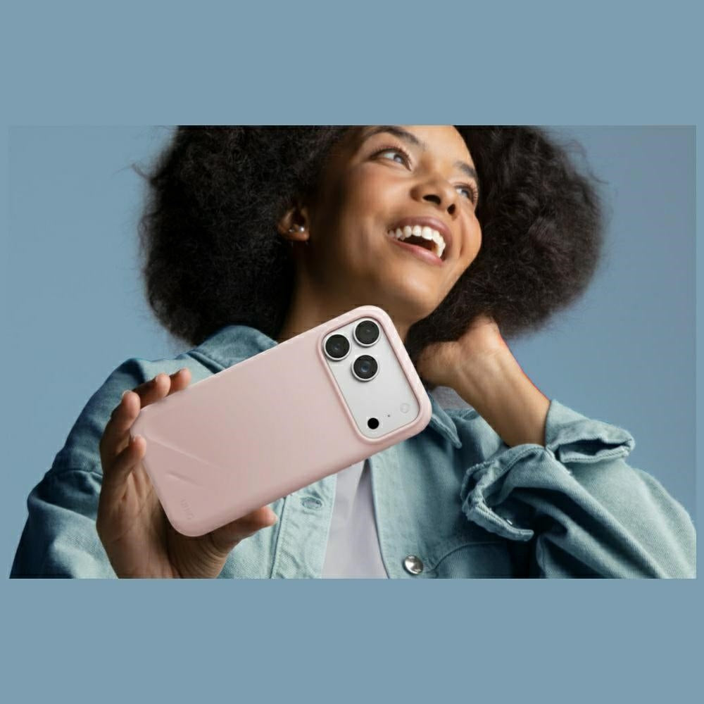 Uniq iPhone 18 Pro / iPhone 17 Pro - Θήκη Σιλικόνης MagSafe - Lino Magclick Charging - Pale Rose