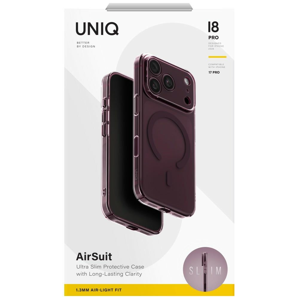 Uniq iPhone 18 Pro / iPhone 17 Pro - Σκληρή Θήκη με MagSafe - Airsuit MagClick - Burgundy