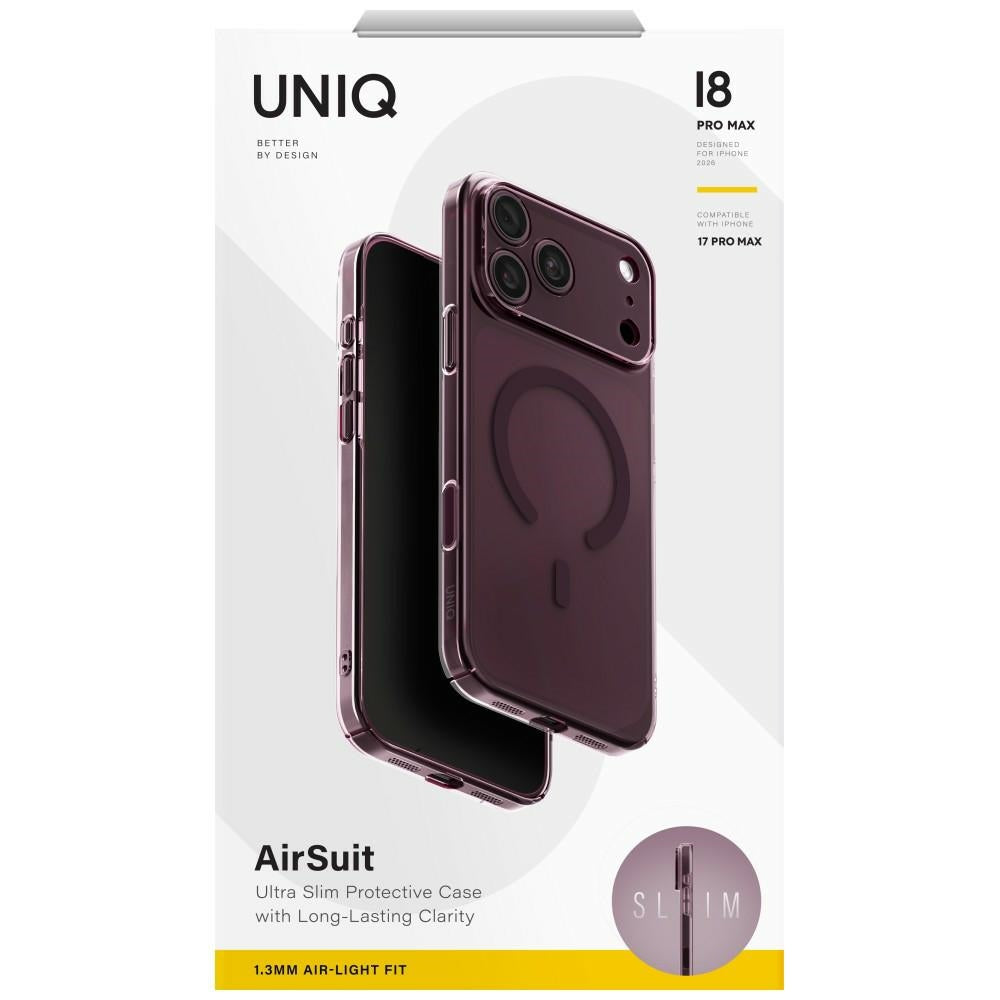 Uniq iPhone 18 Pro Max / iPhone 17 Pro Max - Σκληρή Θήκη με MagSafe - Airsuit MagClick - Burgundy