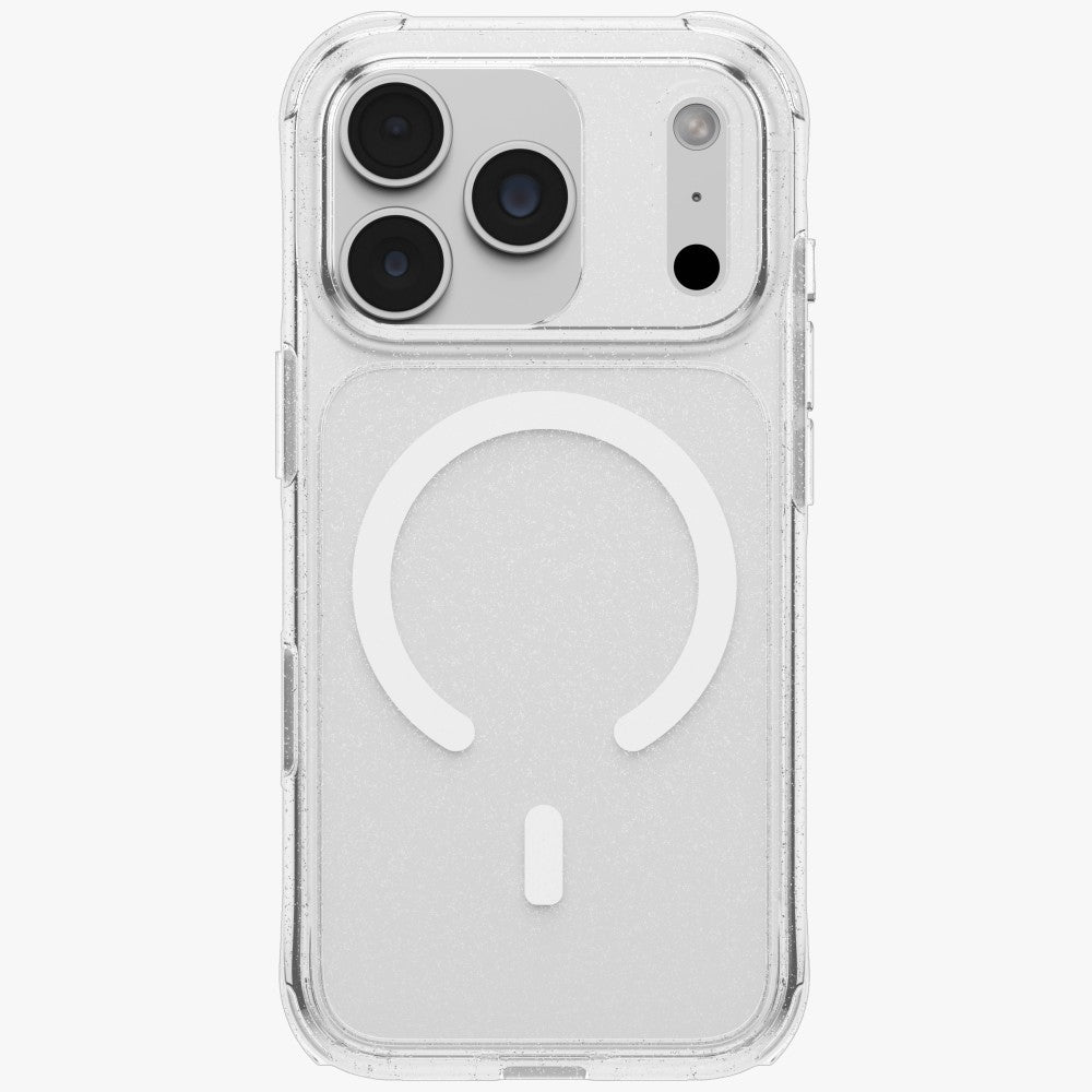 Uniq iPhone 18 Pro / iPhone 17 Pro - Σκληρή Θήκη με Πλαίσιο Σιλικόνης και MagSafe - LifePro Xtreme - Tinsel Clear