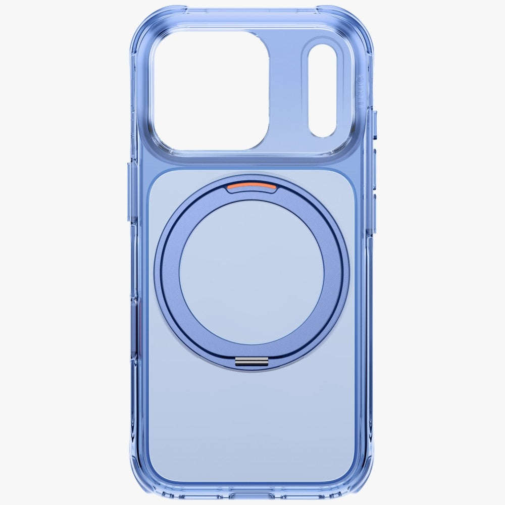 Uniq iPhone 18 Pro / iPhone 17 Pro - Σκληρή Θήκη με Πλαίσιο Σιλικόνης και Stand MagSafe - Swivix 360 Rotating Kickstand - Blue