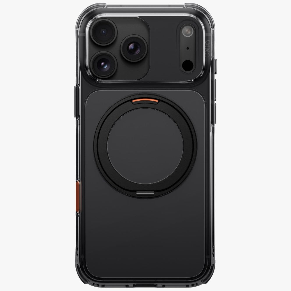 Uniq iPhone 18 Pro Max / iPhone 17 Pro Max - Σκληρή Θήκη με Πλαίσιο Σιλικόνης και Stand MagSafe - Swivix 360 Rotating Kickstand - Black