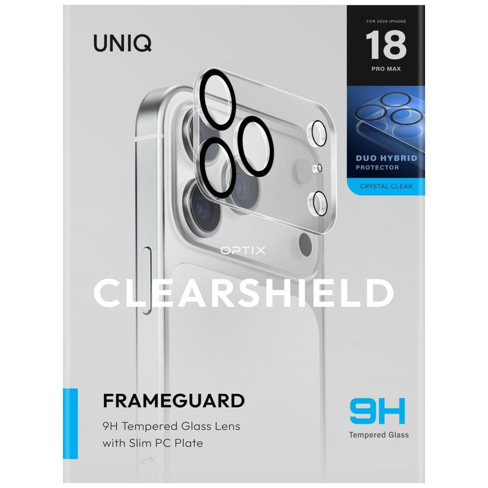 Uniq iPhone 18 Pro Max - Αντιχαρακτικό Γυαλί για την Κάμερα - Optix ClearShield - Clear