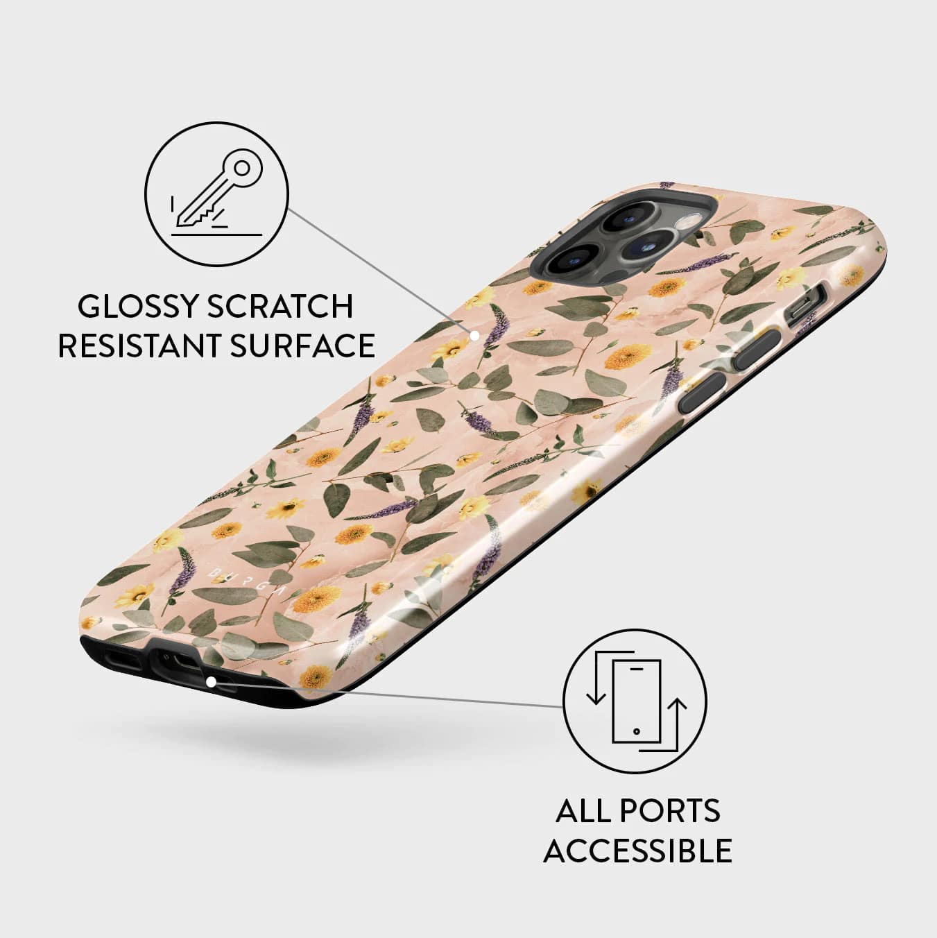 Burga iPhone 12 / 12 Pro Fashion Tough Σκληρή Θήκη - Sunday Brunch