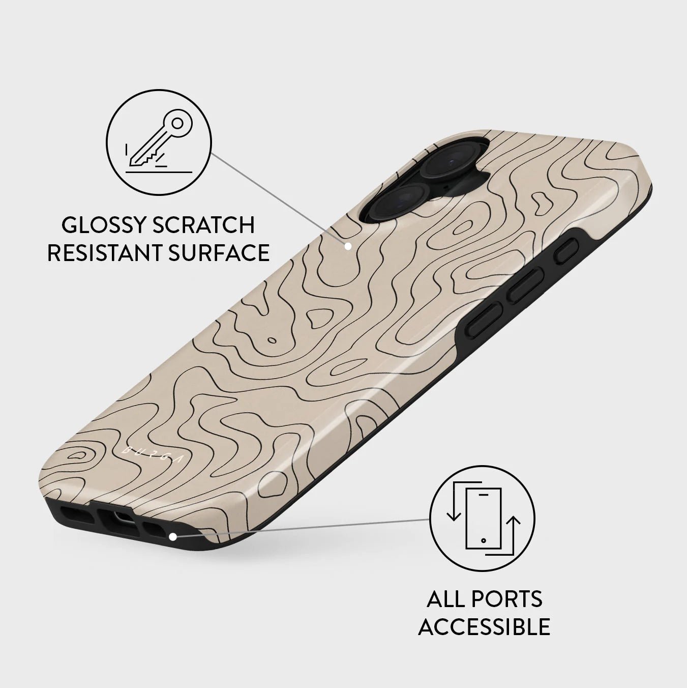 Burga iPhone 16 Plus Fashion Tough MagSafe Σκληρή Θήκη με MagSafe - Wild Terrain