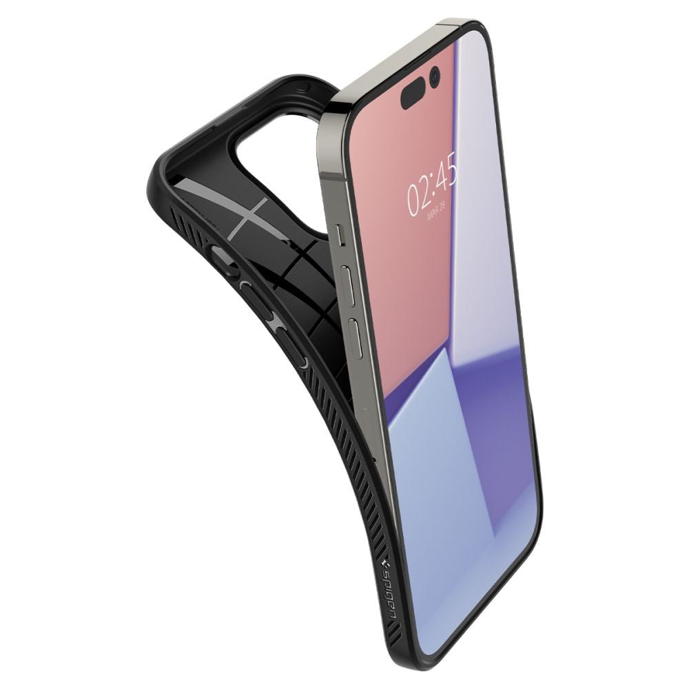 Spigen iPhone 14 Pro Max Liquid Air Θήκη Σιλικόνης - Matte Black