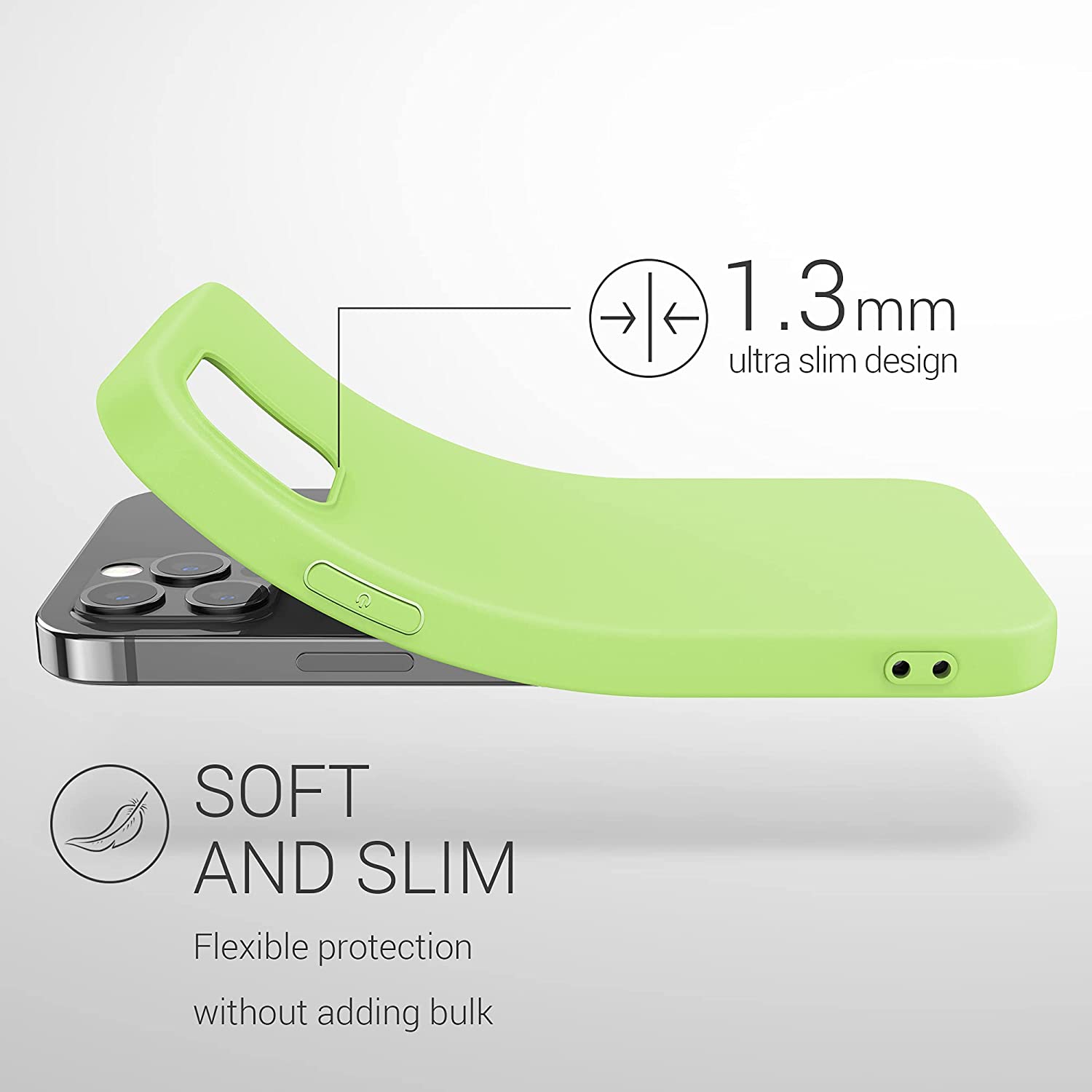 KW iPhone 12 Pro Max Θήκη Σιλικόνης TPU - Tomatillo - 53940.214